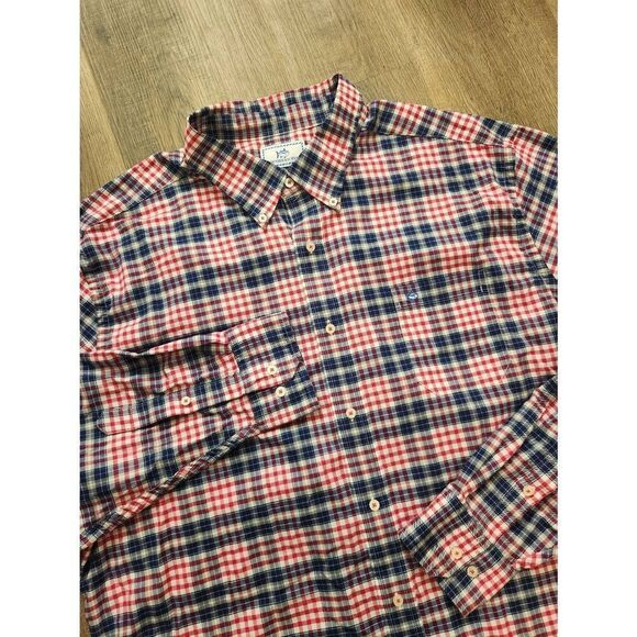 Southern Tide plaid chest pocket button up mens 2XL shirt Skipjack Logo cotton - Picture 1 of 9